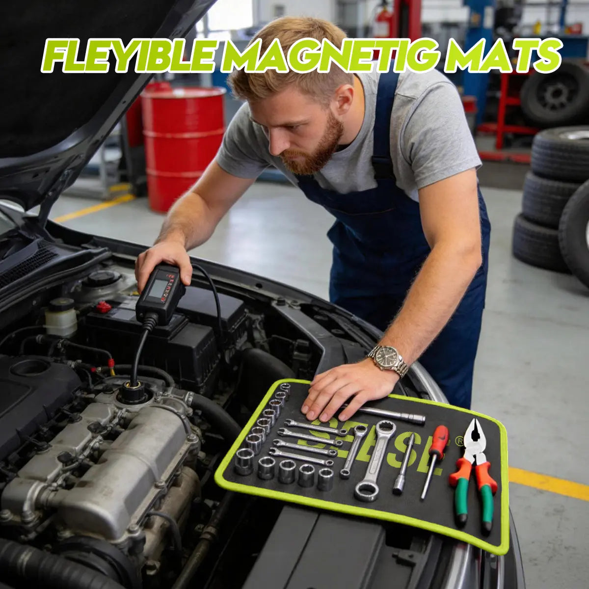 Non-Slip Magnetic Tool Mat
